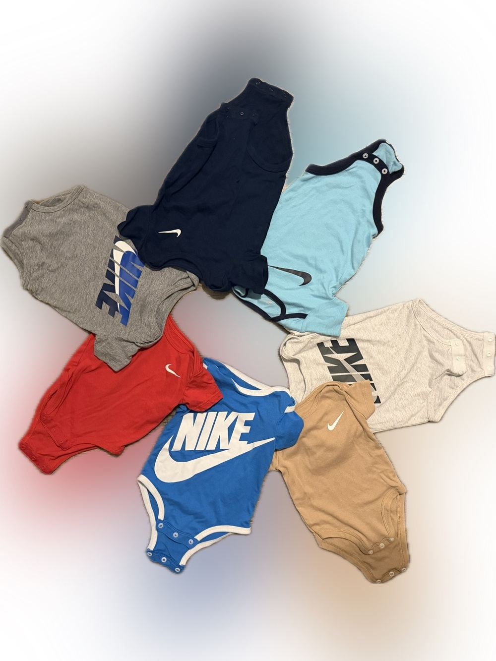 Nike Kids' Multi-Color Logo One-Piece Bodysuit Pack